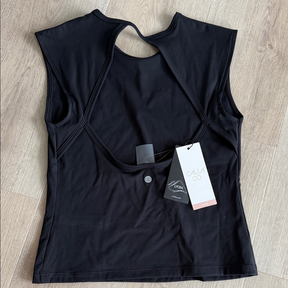 CALIA Black Sleeveless Active Tank Top